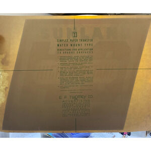 Vinatge Sunland Refinery Higher Octane Gasoline Gas Pump Globe Lens Water Decal